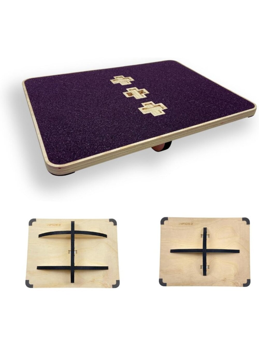 Extra-Large Anti-Slip Balance Board for Core Training, Wobble & Rocker Use